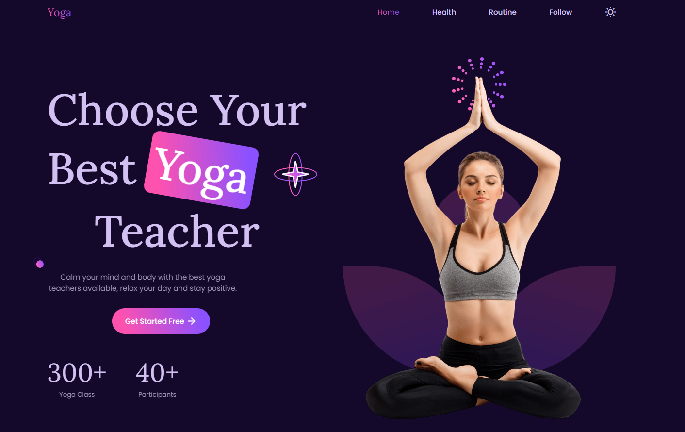 projeto yoga website